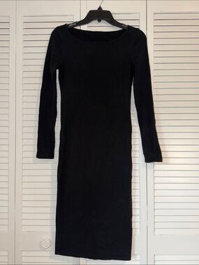Women’s Black Long Sleeve Bodycon Dress